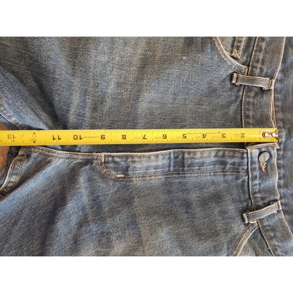 Carhartt FR Jeans Mens 38x32 (Fits 38x30) Blue Denim Flame Resistant Relaxed Fit - Picture 14 of 16